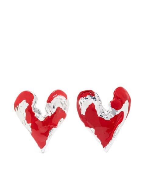 heart-motif stud earrings by VANN JEWELRY
