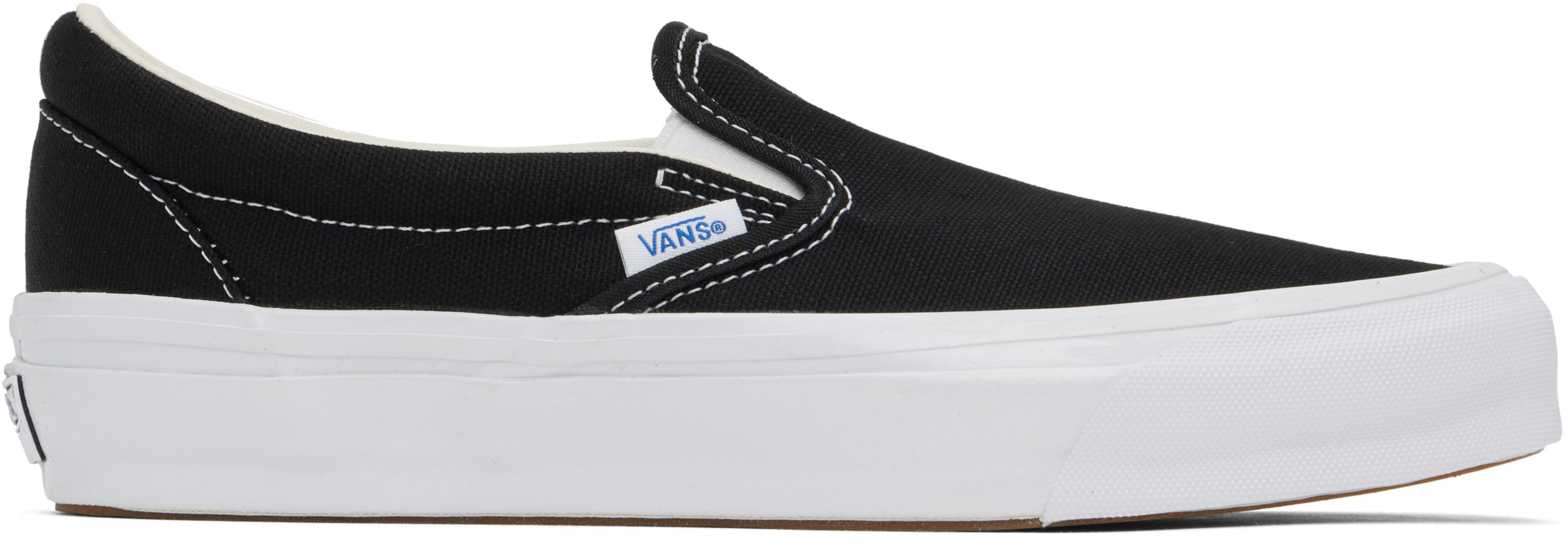 Black LX Slip-On Reissue 98 Sneakers by VANS