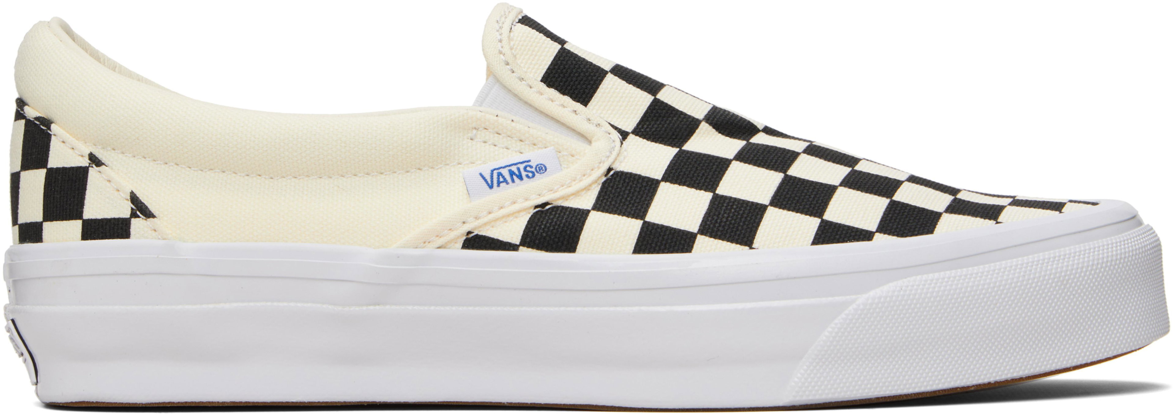 Black & Off-White LX Slip-On Reissue 98 Sneakers by VANS