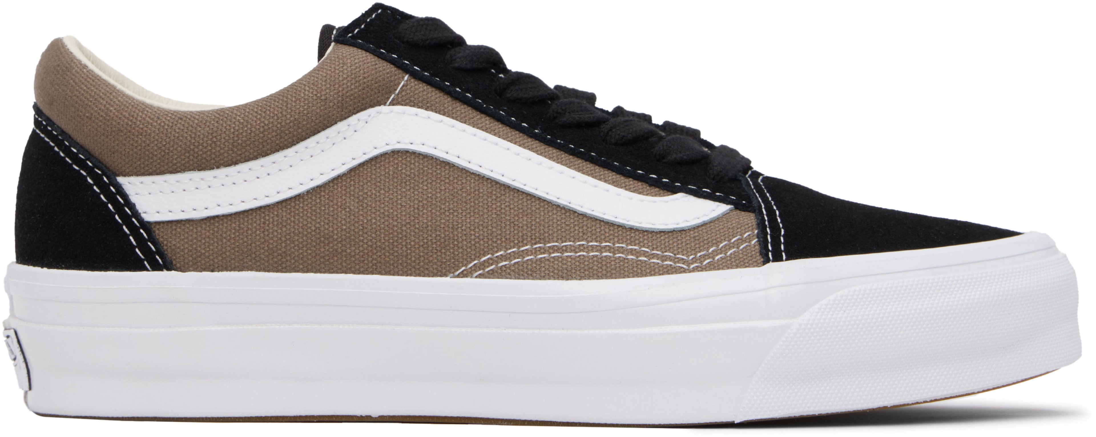 Black & Taupe Premium Old Skool Sneakers by VANS