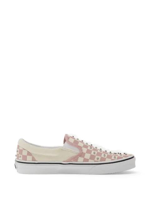 Classic checkerboard stud-embellished slip-on sneakers by VANS