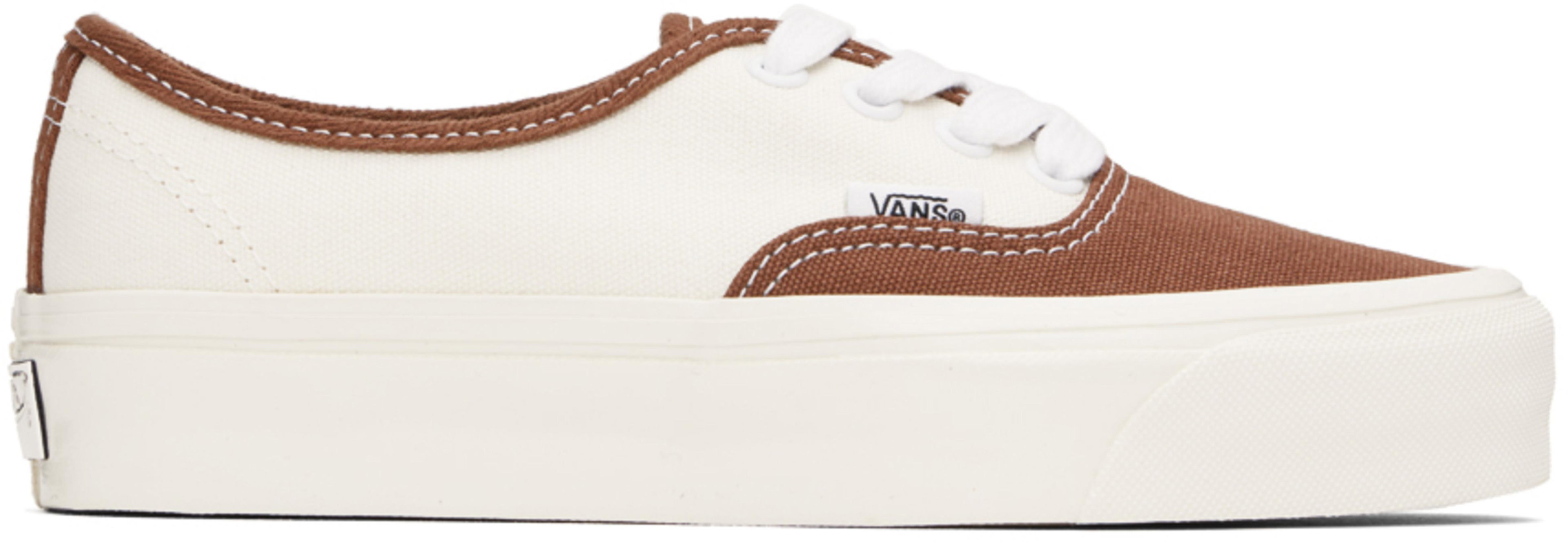 Off-White & Brown Authentic Reissue 44 Sneakers by VANS