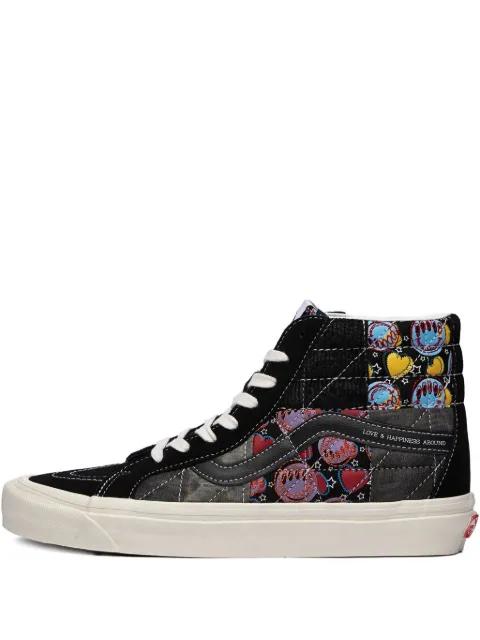Sk8-Hi 38 DX Anaheim "Positivity Patchwork Black" sneakers by VANS
