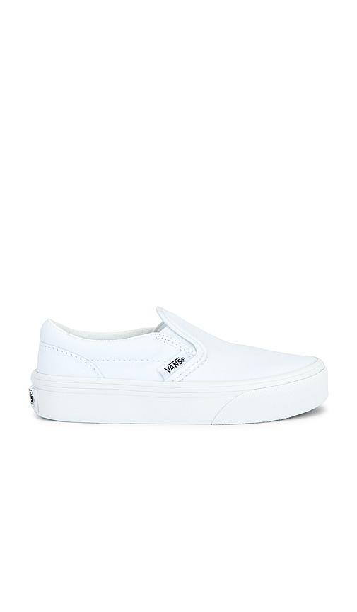 Vans Kids Classic Slip-on in White by VANS