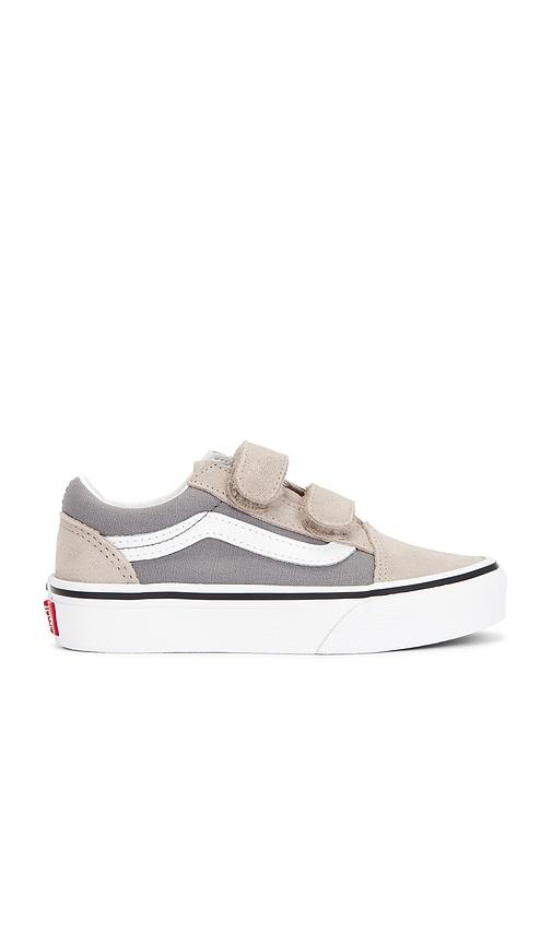 Vans Kids Old Skool V in Taupe,Light Grey by VANS