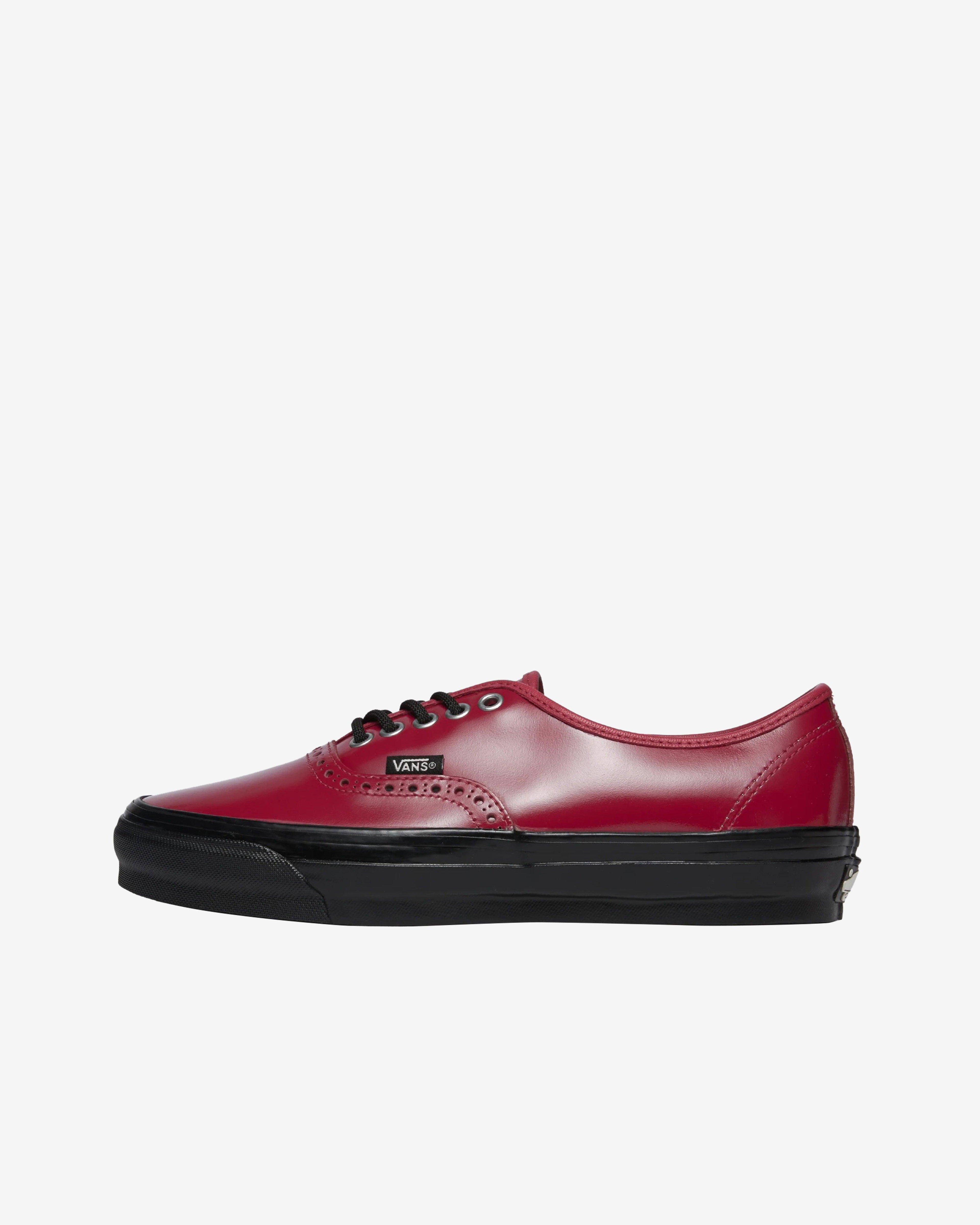 Vans - Men's Authentic Leather Brogues - (Gloss Bordeaux) by VANS