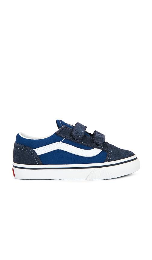 Vans Toddler Old Skool V in Navy by VANS