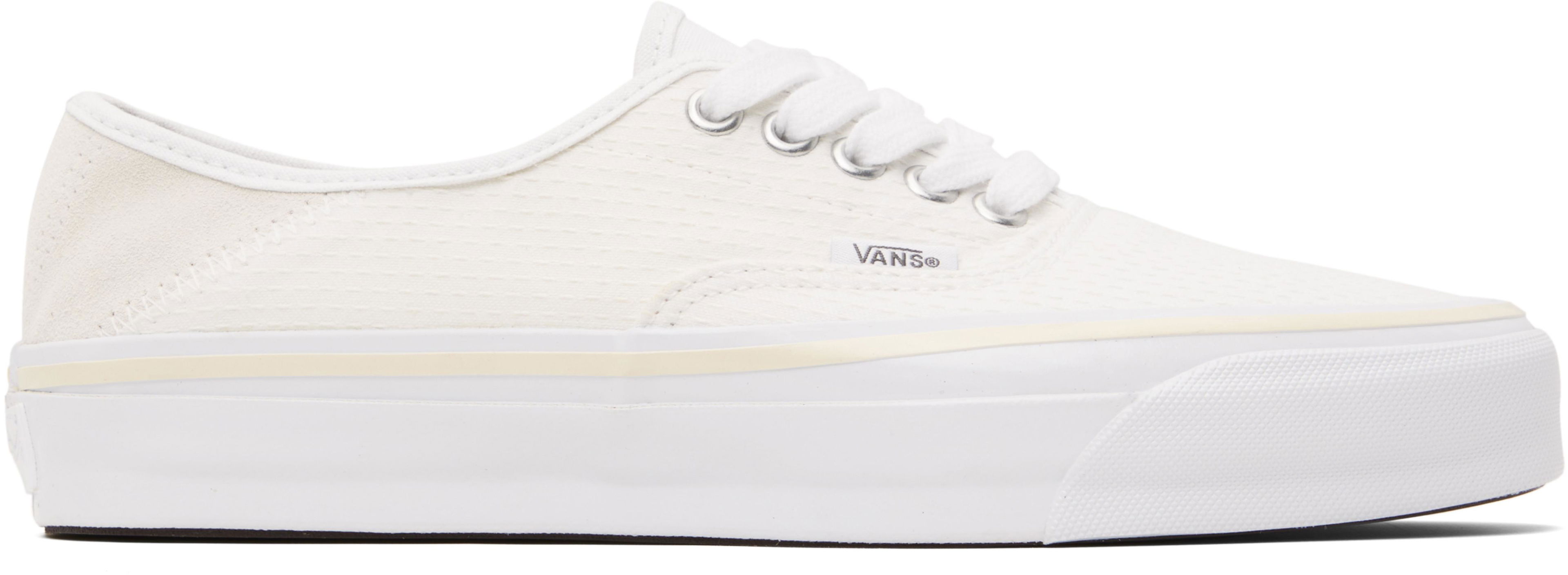 White LX Authentic 44 Kickdown Sneakers by VANS White LX Authentic 44 Kickdown Sneakers by VANS