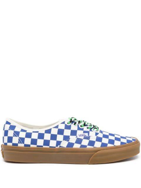 checked canvas sneakers by VANS
