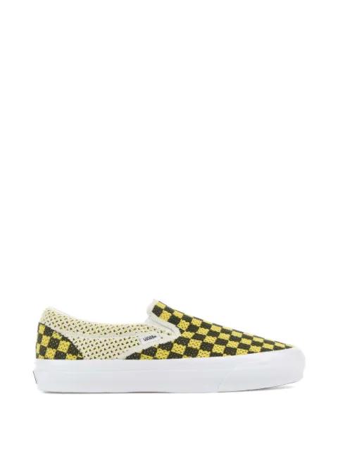 checkerboard classic slip-on sneakers by VANS