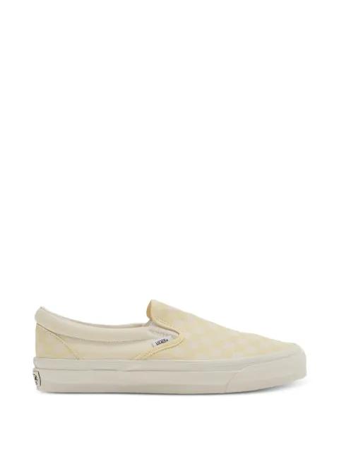 checkered slip on loafers by VANS
