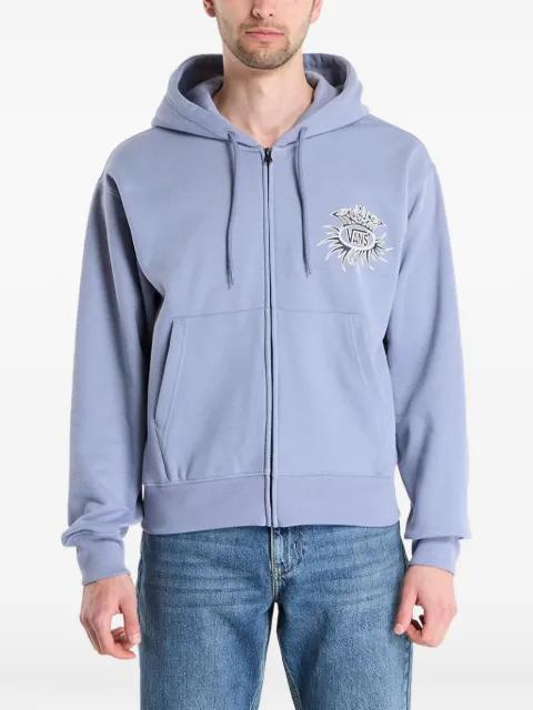 logo-print zip-up hoodie by VANS