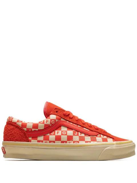 x Joe Freshgoods OG Style 36 LX "Honeymoon Stage Red" sneakers by VANS