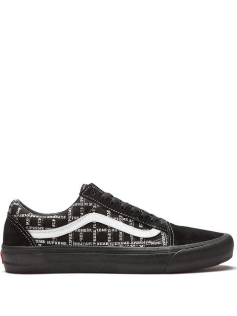 x Supreme Old Skool Pro "Grid Black" sneakers by VANS