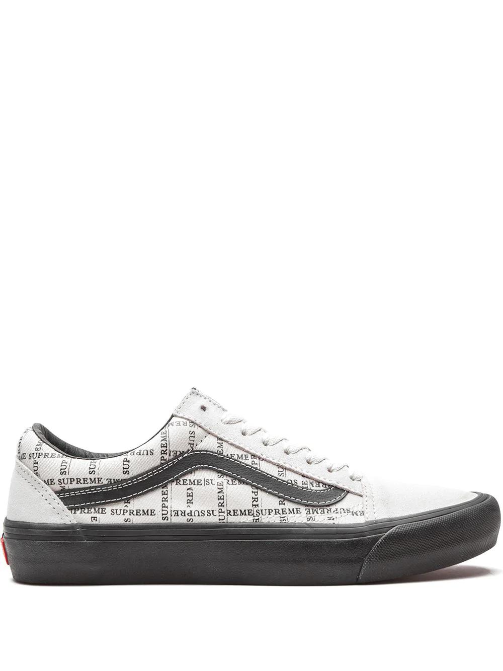 x Supreme Old Skool Pro "Grid White" sneakers by VANS