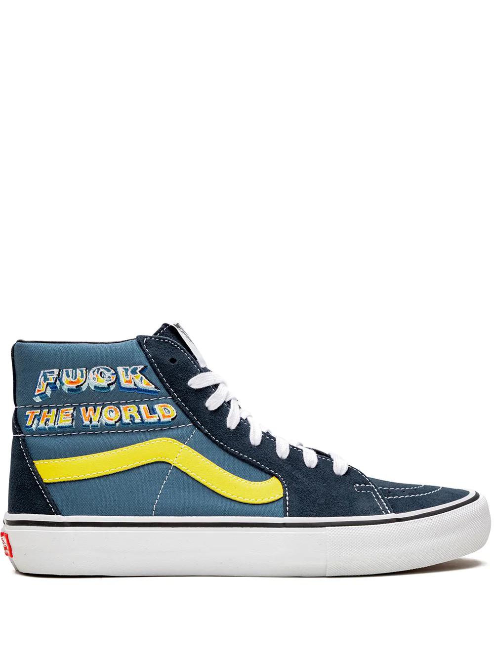 x Supreme Sk8-Hi Pro "Navy" sneakers by VANS