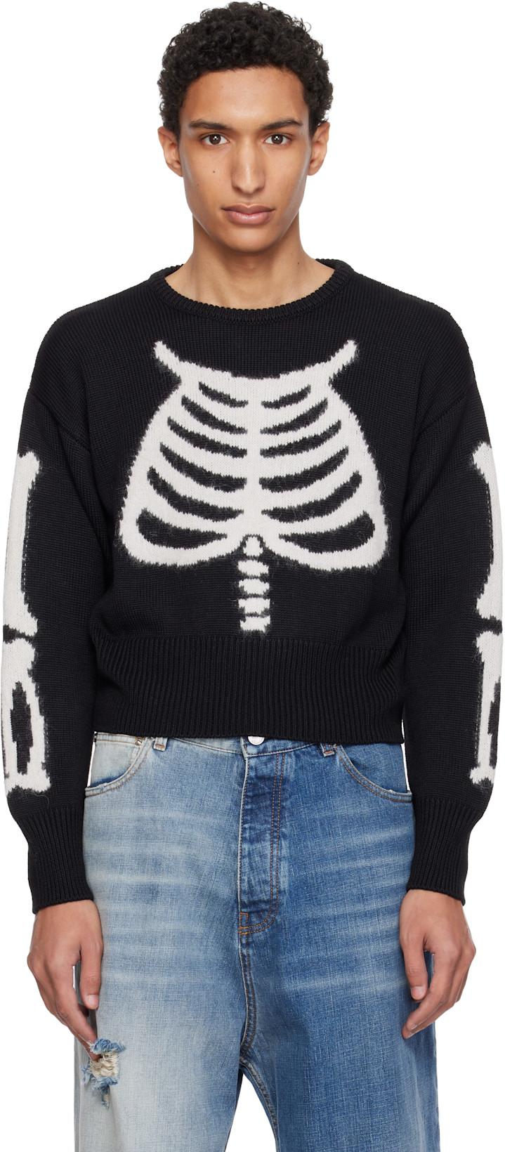 Black Skeleton Sweater by VAQUERA