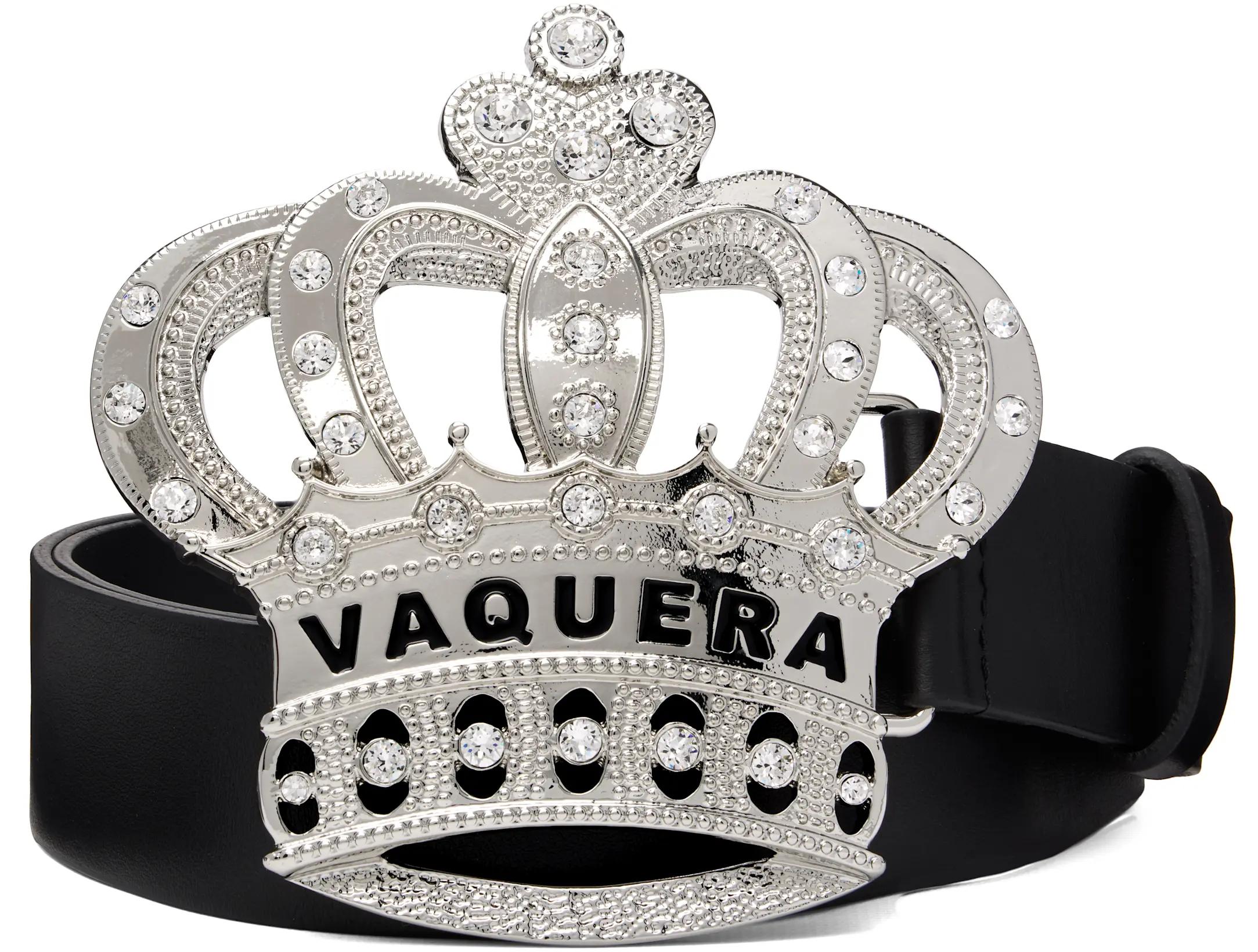 Black Swarovski Crystal Crown Belt by VAQUERA