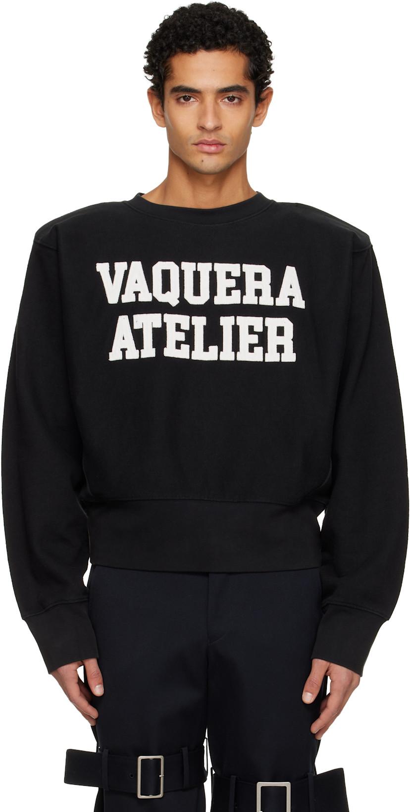 Black 'Vaquera Atelier' Sweatshirt by VAQUERA