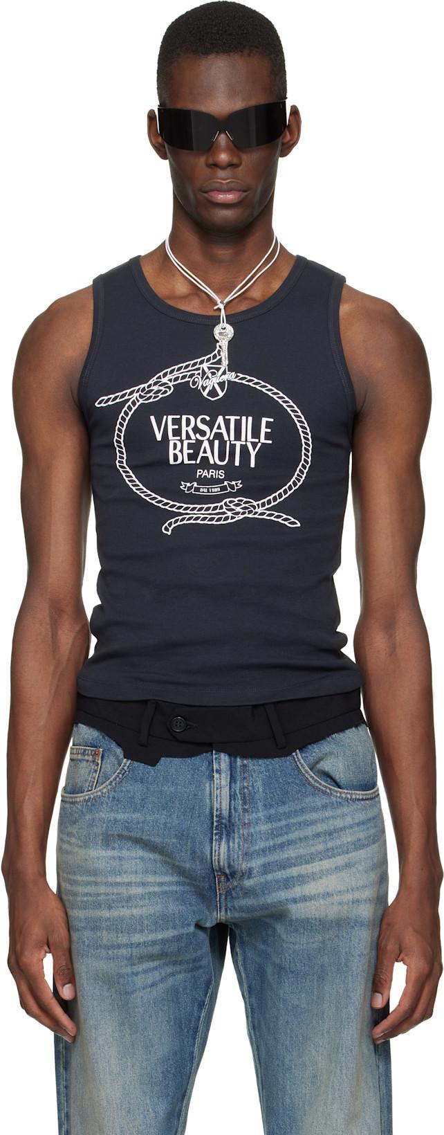 Black 'Versatile Beauty' Tank Top by VAQUERA