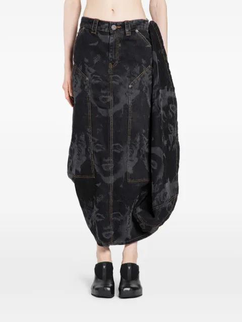 Prom denim skirt by VAQUERA