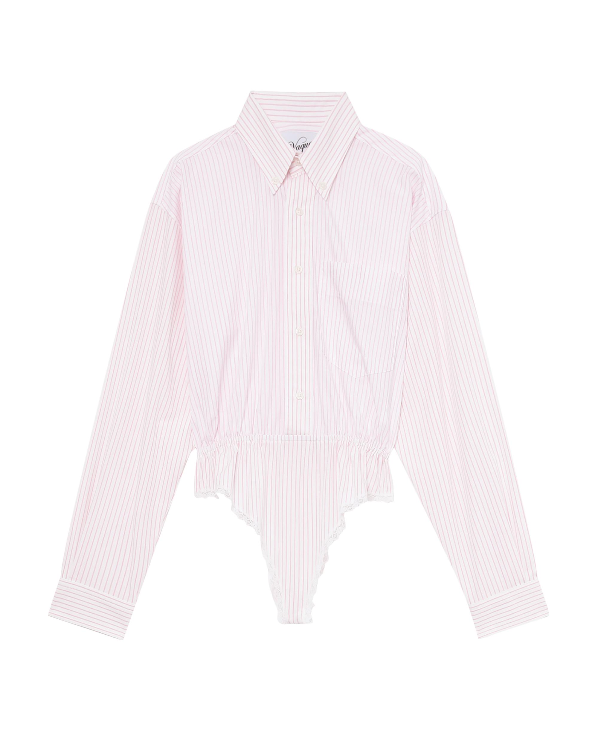 Striped shirt bodysuit by VAQUERA