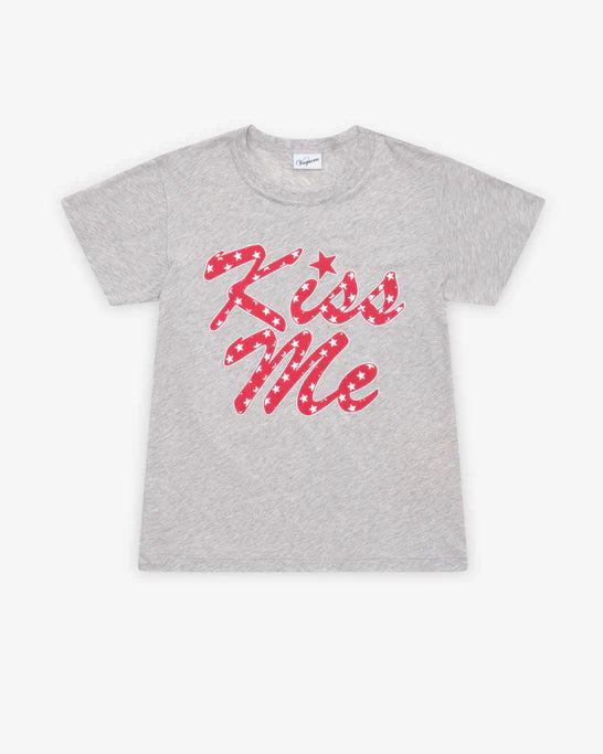 VAQUERA - Women's Kiss Me T Shirt Knit - (Grey) by VAQUERA