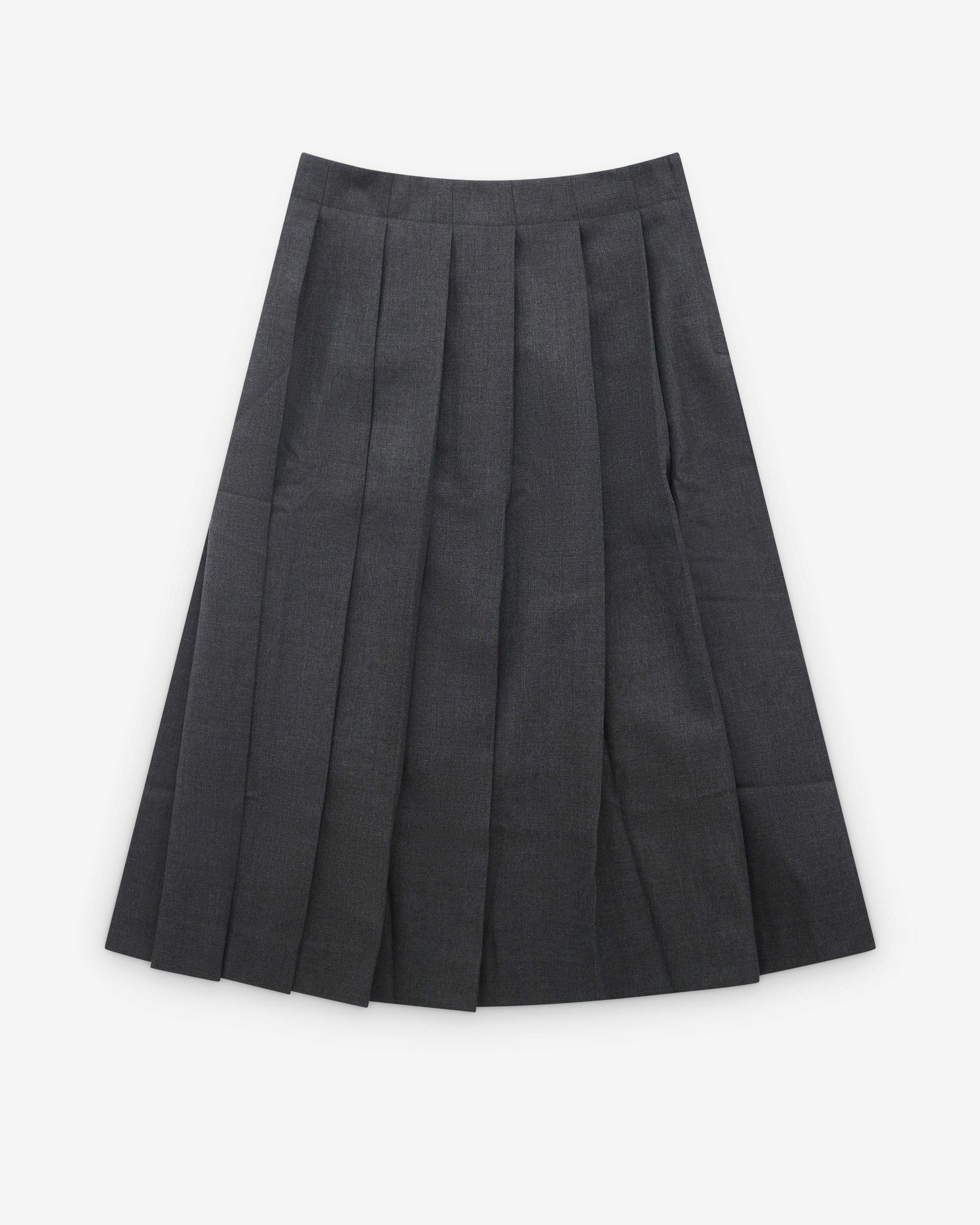VAQUERA - Women's Pleated Suit Skirt Wowen - (Dark Grey) by VAQUERA