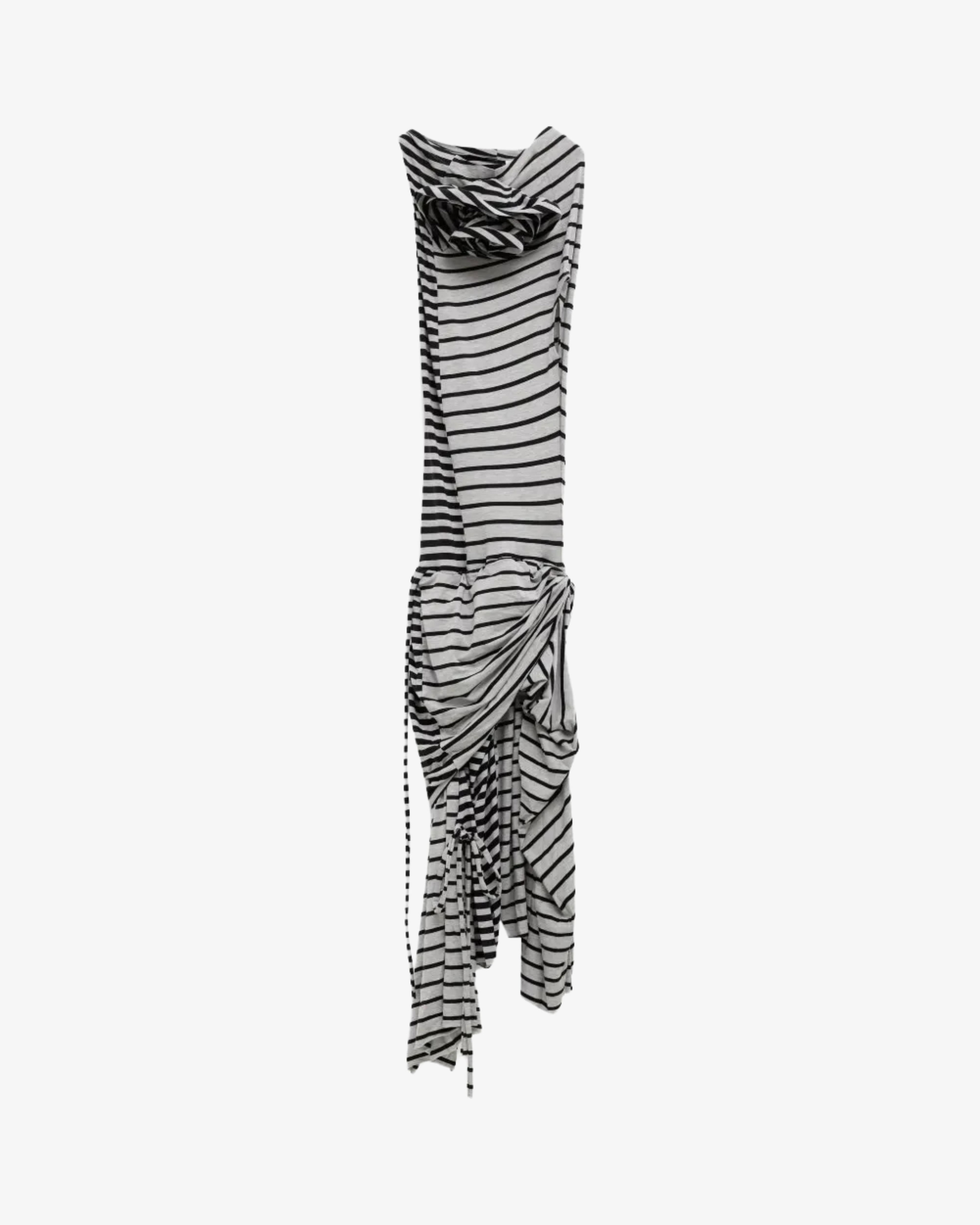 VAQUERA - Women's Striped Rose Dress Knit - (Black) by VAQUERA