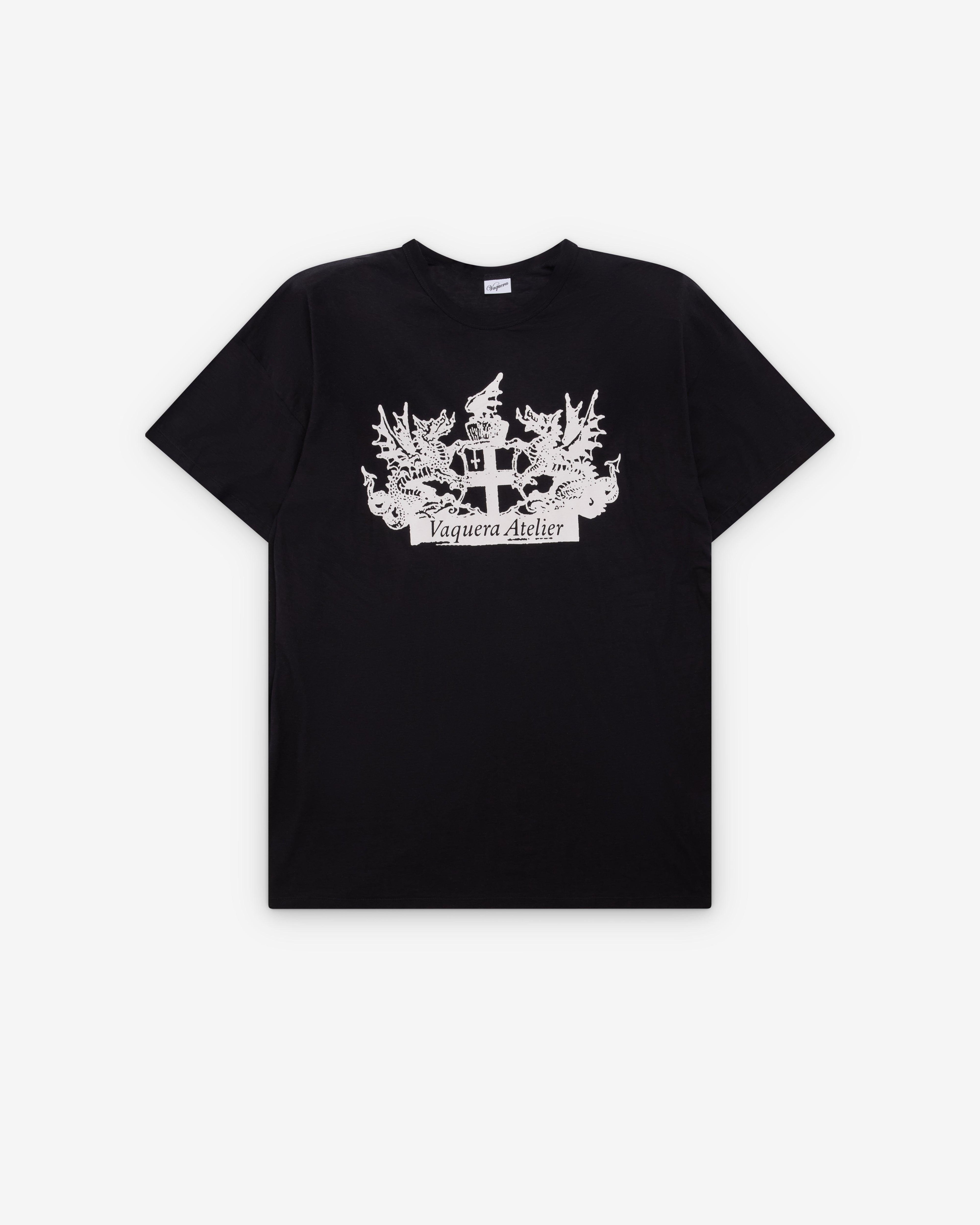 Vaquera - Women's Crest Logo T-Shirt - (Black) by VAQUERA
