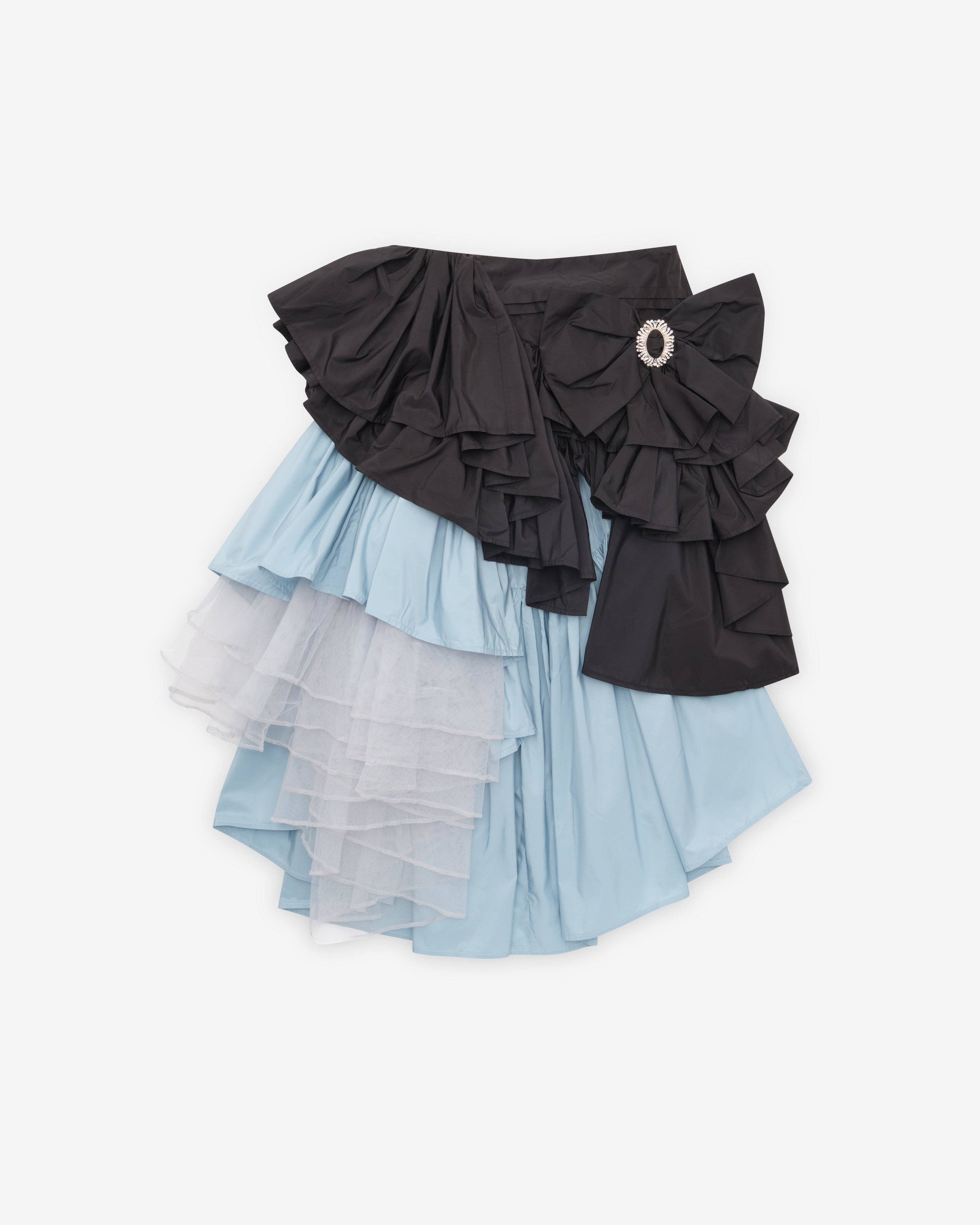Vaquera - Women's Layered Skirt - (Black/Blue) by VAQUERA