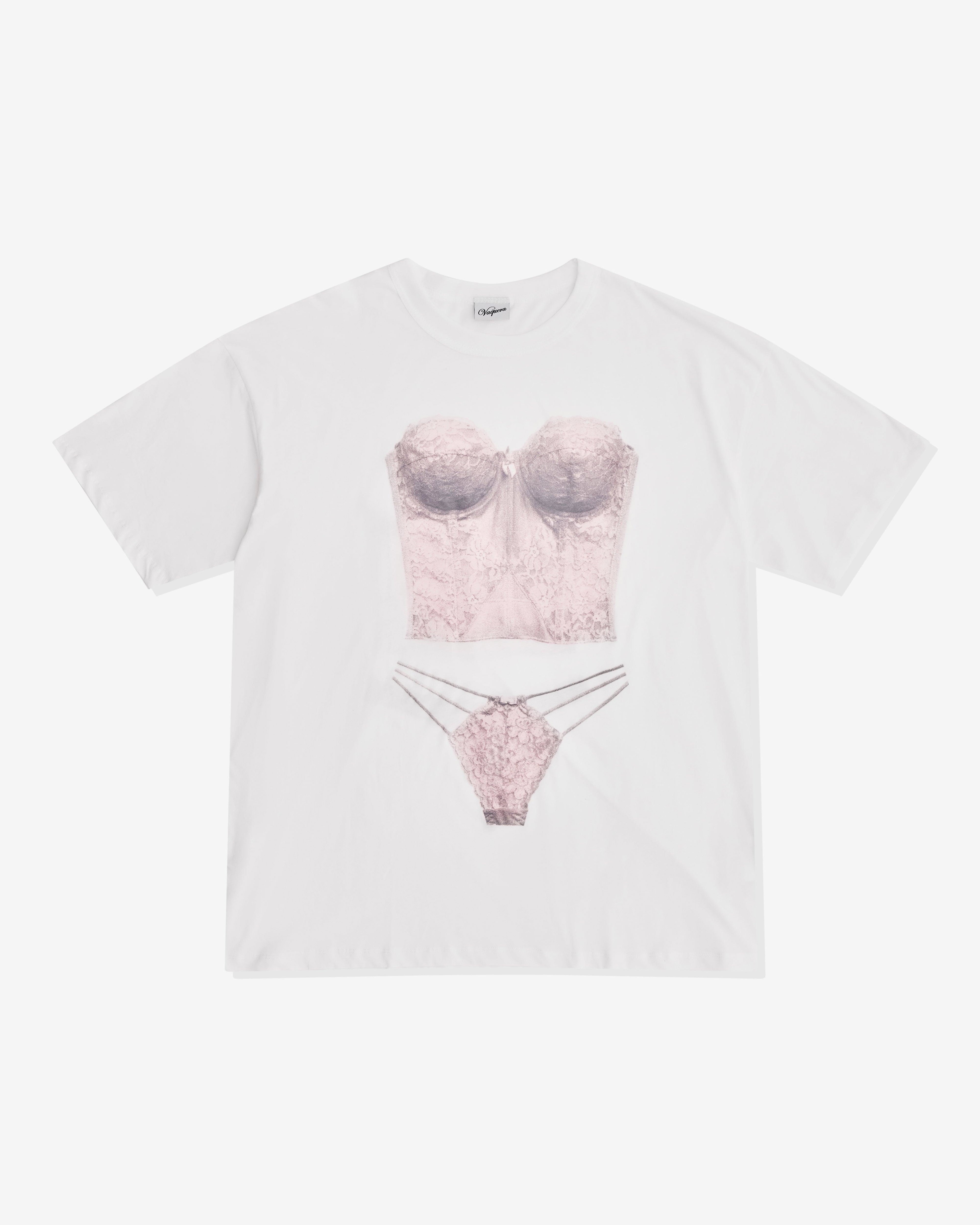 Vaquera - Women’s Lingerie T-Shirt - (White) by VAQUERA