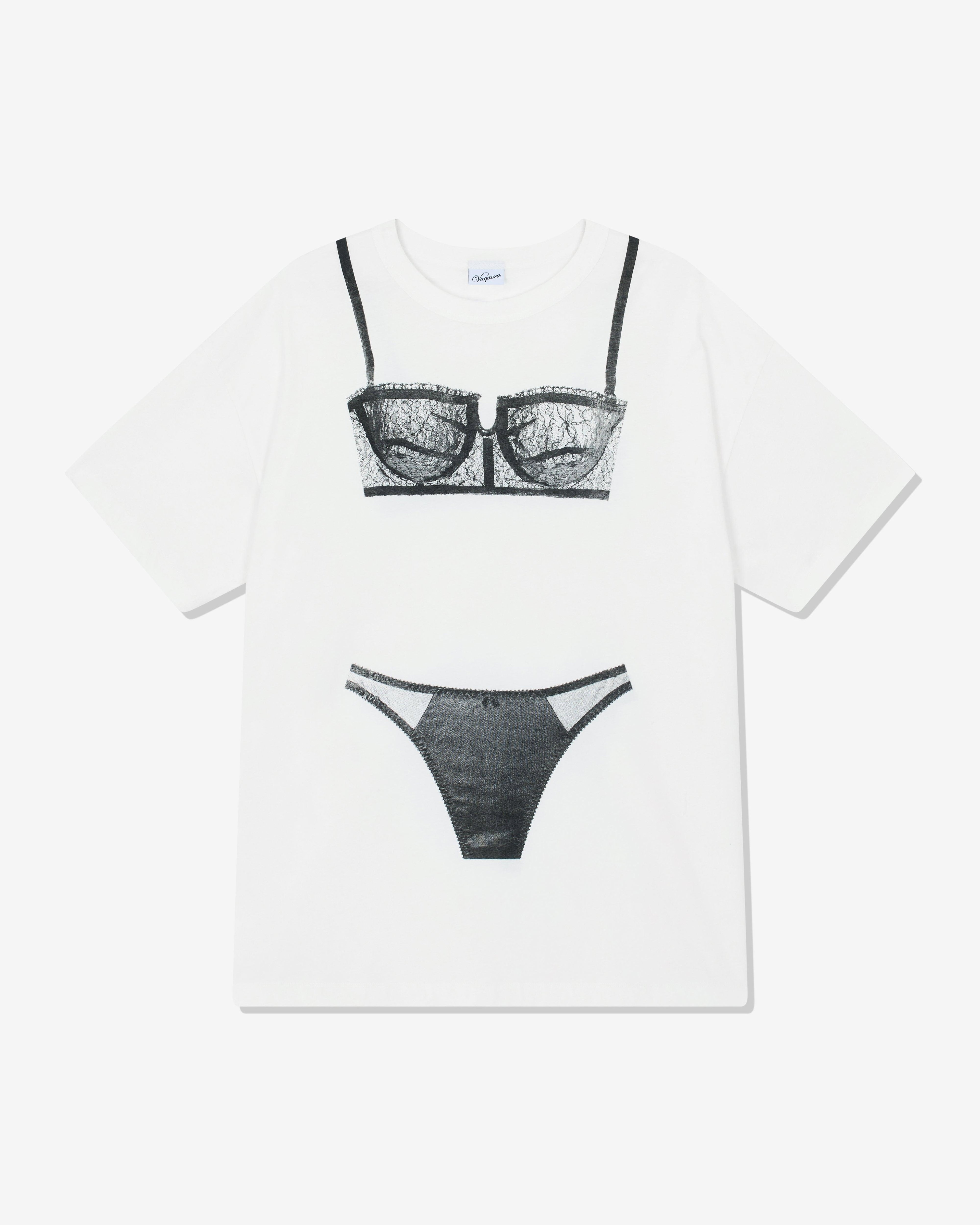 Vaquera - Women's Trompe L'oeil Tall Tee - (White) by VAQUERA