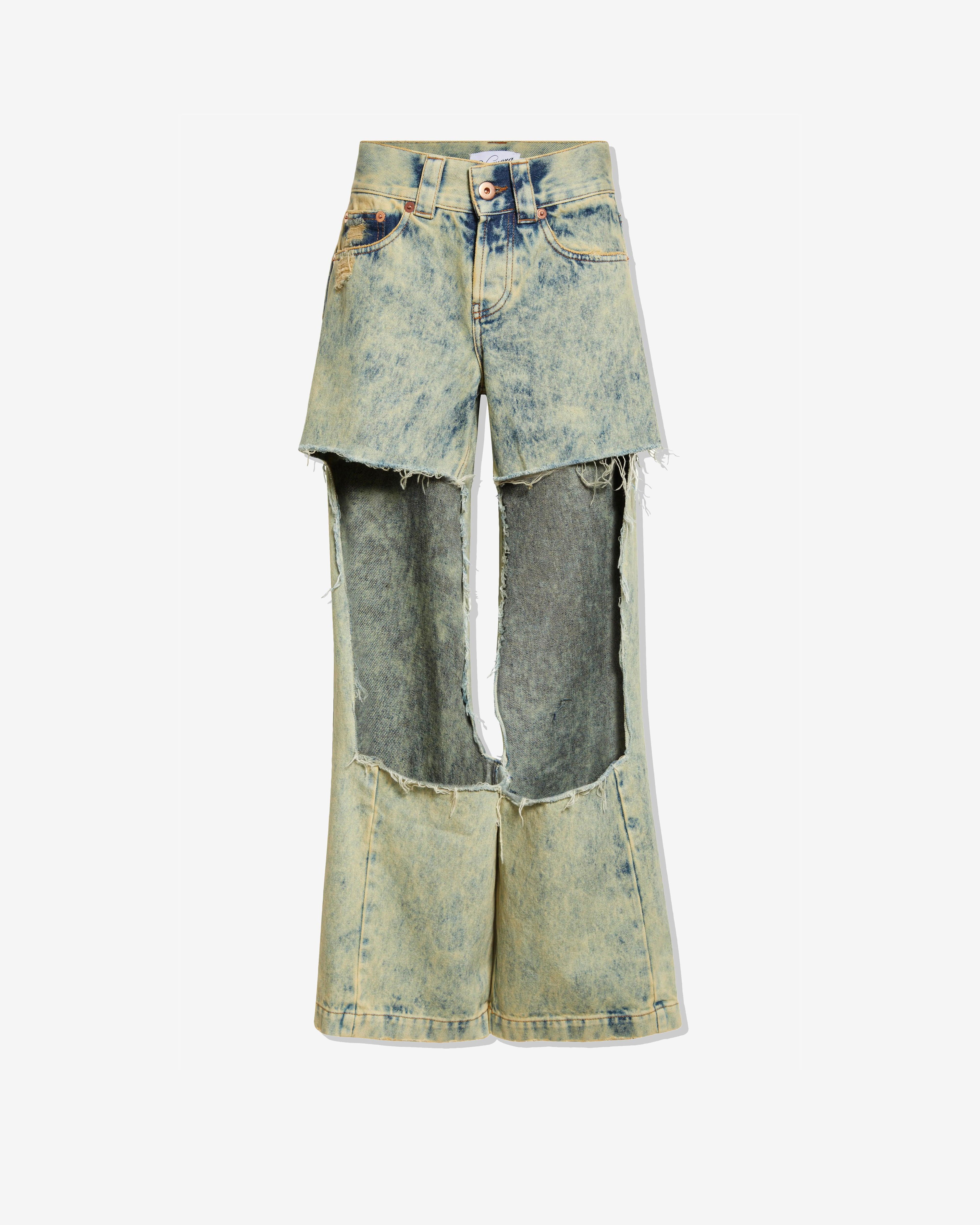 Vaquera - Women's Wide Leg Jeans - (Acid Soy) by VAQUERA
