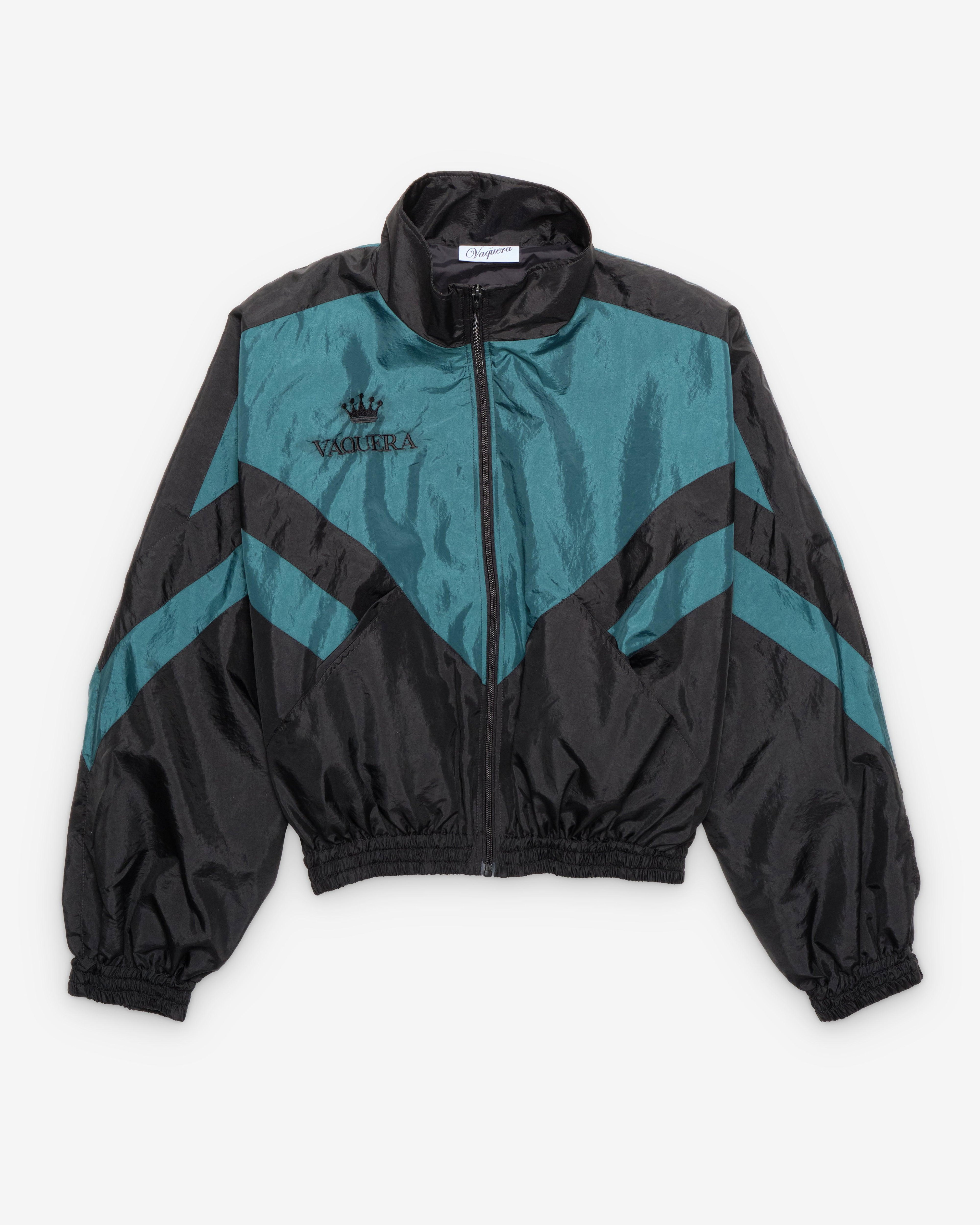 Vaquera - Women's Windbreaker - (Black/Green) by VAQUERA