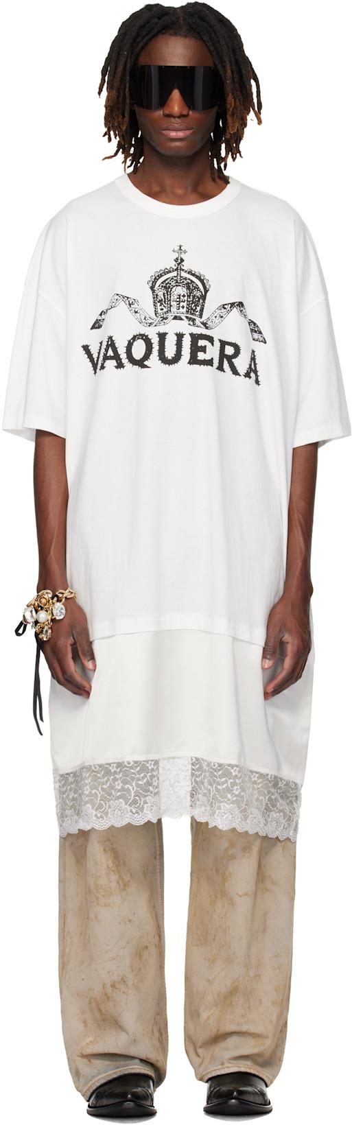 White Slip Skirt Tall T-shirt by VAQUERA
