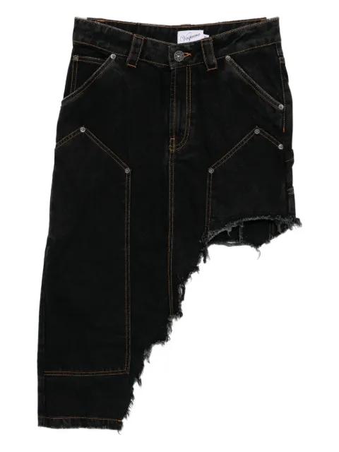 asymmetric denim skirt by VAQUERA
