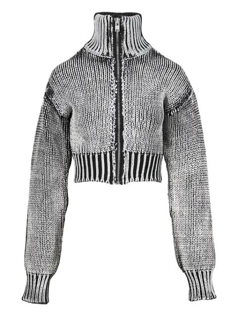 chunky-knit zip cardigan by VAQUERA