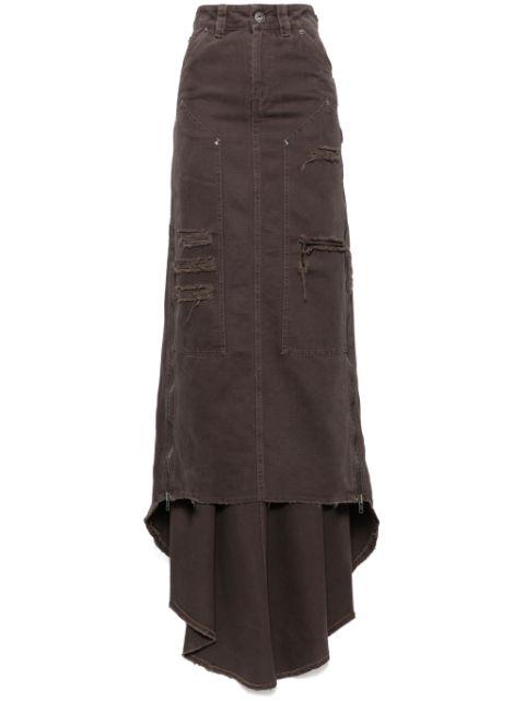 distressed skirt by VAQUERA