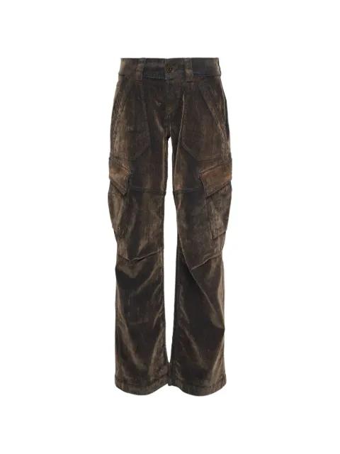 flocked-effect straight-leg jeans by VAQUERA