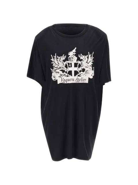 graphic-print T-shirt dress by VAQUERA
