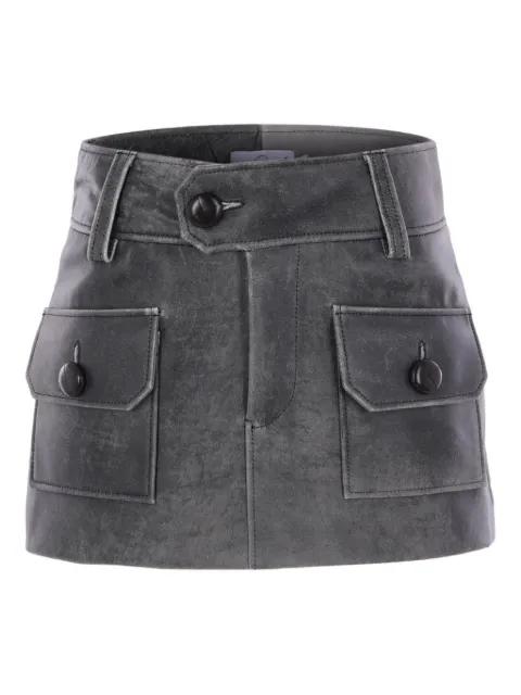 pocket button mini skirt by VAQUERA