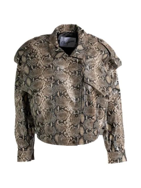 python-effect epaulette jacket by VAQUERA