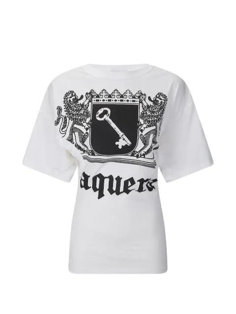 twisted-effect T-shirt by VAQUERA