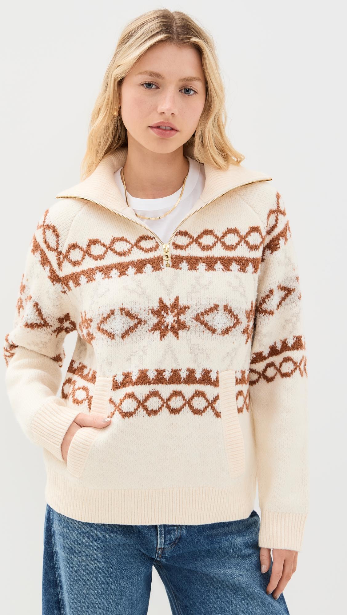Cai Fair Isle Half Zip by VARLEY