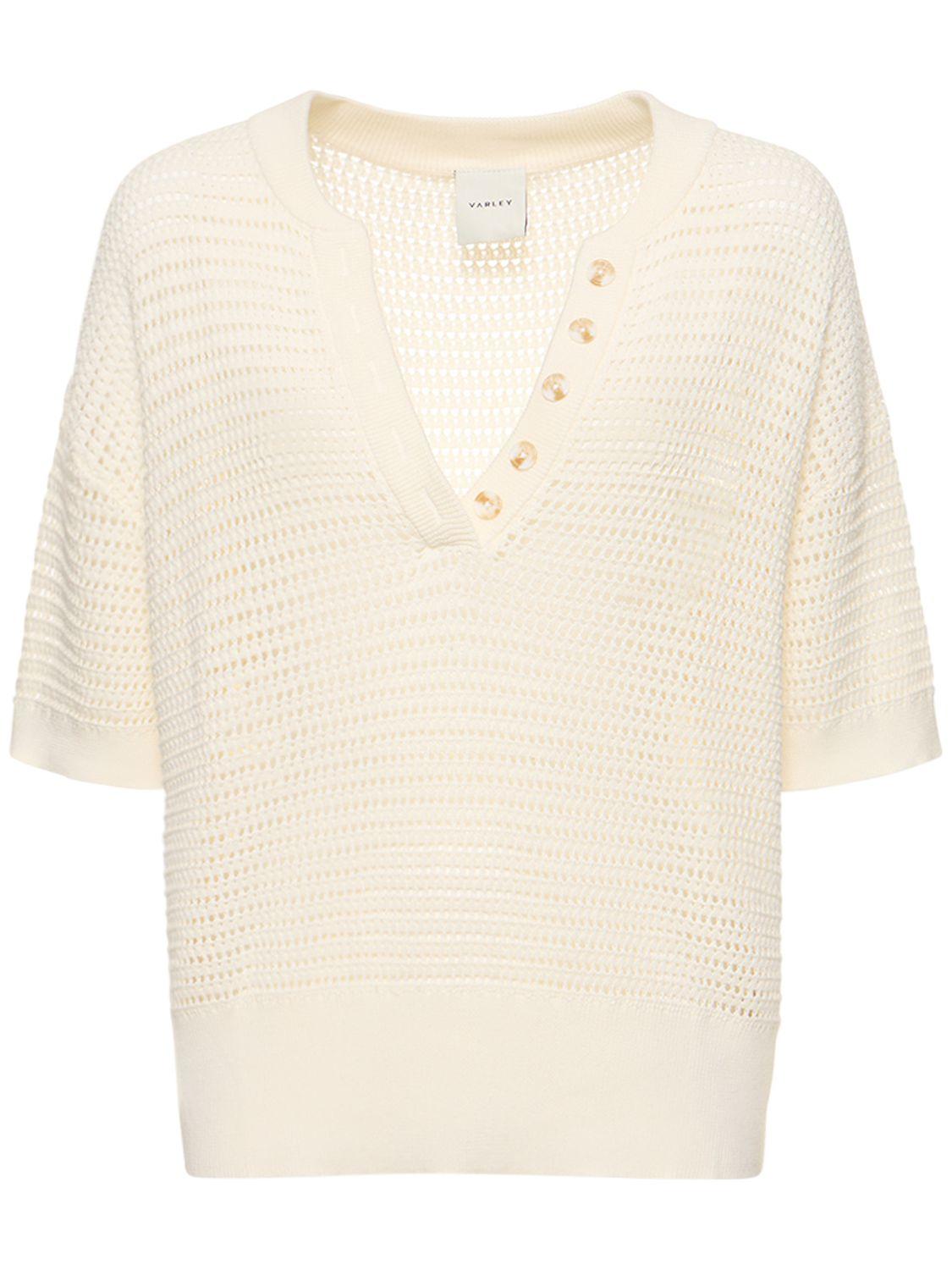 Callie Boxy Knit Polo by VARLEY