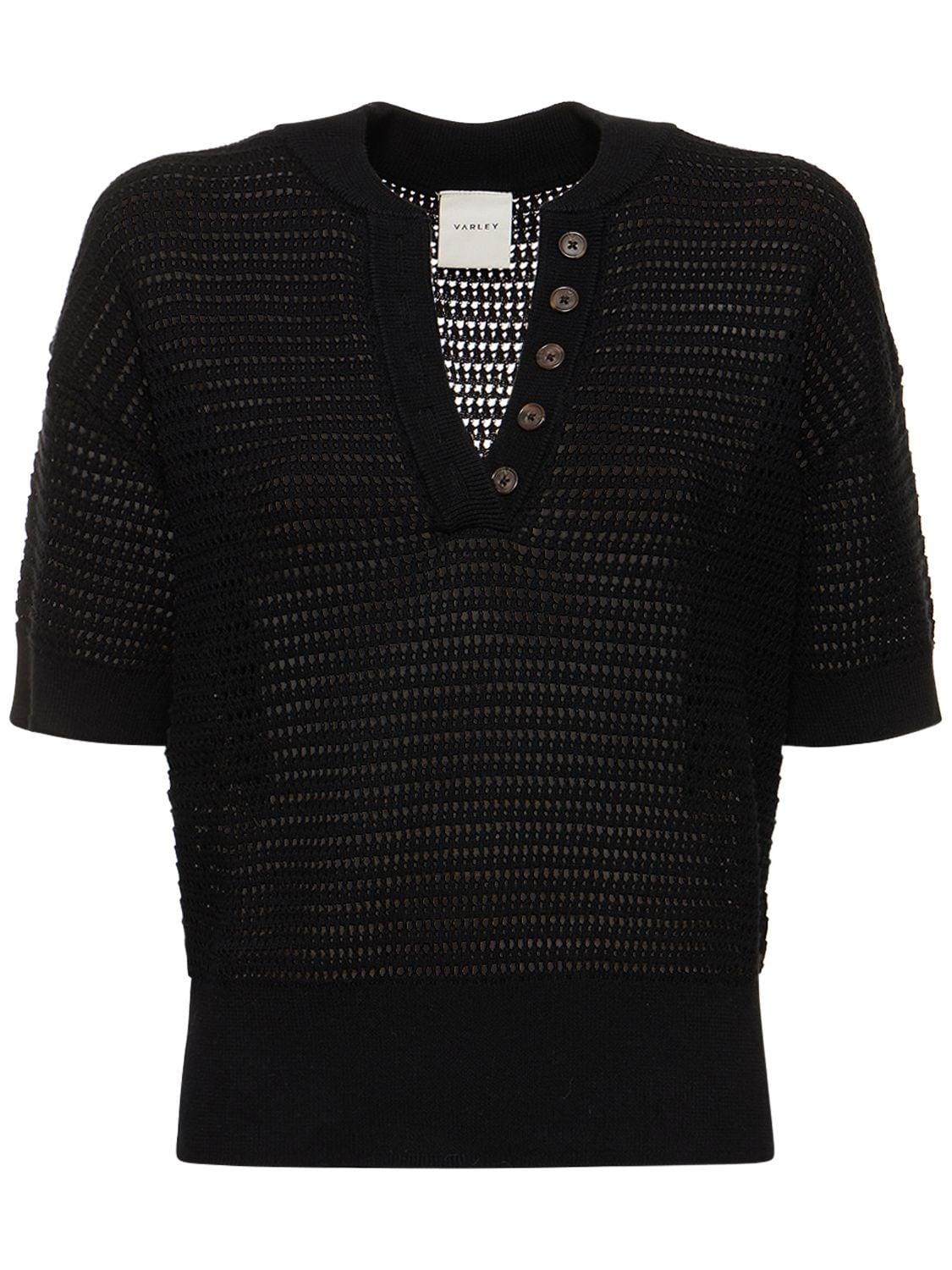 Callie Boxy Knit Polo by VARLEY