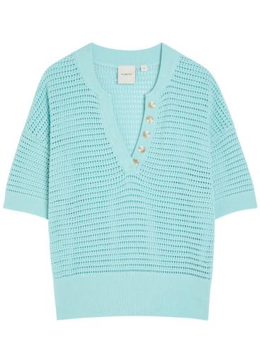 Callie open-knit cotton polo top by VARLEY