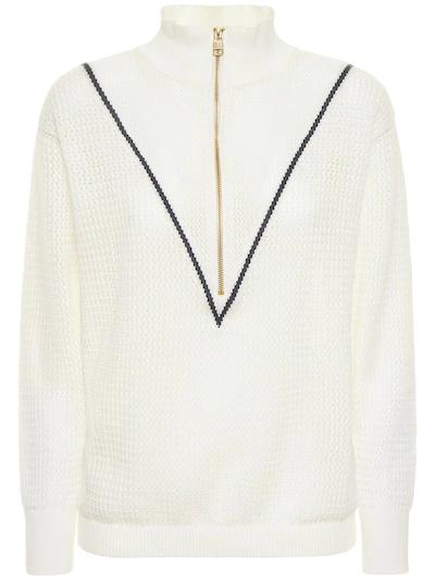 Calva cotton tennis sweater by VARLEY