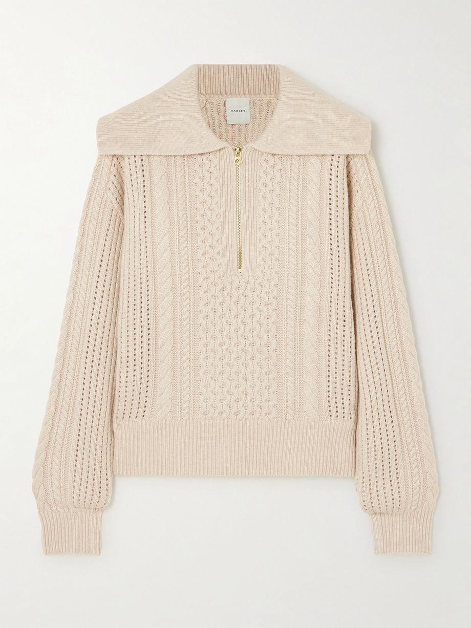 Camello cable-knit sweater by VARLEY